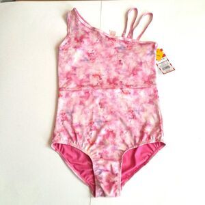 Cat & Jack Girls Kid Short One Shoulder Romper color pink size Extra Small